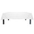 Signature Spun Poly Rectangular Tablecloth - White