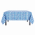 Floral Check Tablecloth, 52x52, Blue