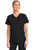 Cherokee Workwear Originals Ultra Maternity Mock Wrap Scrub Top and Straight Leg Scrub Pants - Black