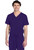 Cherokee Workwear Originals Ultra Unisex V-Neck Scrub Top and Cargo Scrub Pants - Grape