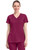 Healing Hands Works Women's Scrub Top, Straight Leg and Jogger Scrub Pants - Wine