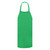 Bib Apron, No Pocket, 28x33, Spun Poly - Kelly Green