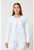Healing Hands Works Women's Snap Front Scrub Jacket - White