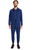 Healing Hands Works Men's Zip Front Scrub Jacket - Navy