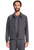 Healing Hands Works Men's Zip Front Scrub Jacket - Pewter