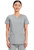 Cherokee Workwear Revolution Women's V-Neck Scrub Top and Straight Leg Scrub Pants - Grey