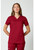 Cherokee Workwear Revolution Women's V-Neck Scrub Top and Straight Leg Scrub Pants - Red