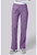 Cherokee Workwear Revolution Women's V-Neck Scrub Top and Straight Leg Scrub Pants - Straight Leg Scrub Pants - Heather Chalk Violet