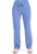 Cherokee Workwear Revolution Women's Mock Wrap Scrub Top and Flare Leg Scrub Pants - Ciel Blue