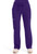 Cherokee Workwear Revolution Women's Mock Wrap Scrub Top and Flare Leg Scrub Pants - Grape