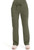 Cherokee Workwear Revolution Women's Mock Wrap Scrub Top and Flare Leg Scrub Pants - Olive