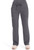Cherokee Workwear Revolution Women's Mock Wrap Scrub Top and Flare Leg Scrub Pants - Pewter