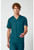Cherokee Workwear Revolution Men's V-Neck Scrub Top and Fly Front Scrub Pants - Caribbean Blue
