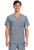 Cherokee Workwear Revolution Men's V-Neck Scrub Top and Fly Front Scrub Pants - Grey