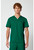 Cherokee Workwear Revolution Men's V-Neck Scrub Top and Fly Front Scrub Pants - Hunter Green