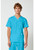 Cherokee Workwear Revolution Men's V-Neck Scrub Top and Fly Front Scrub Pants - Turquoise
