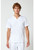 Cherokee Workwear Revolution Men's V-Neck Scrub Top and Fly Front Scrub Pants - White