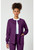 Cherokee Workwear Revolution Women's Snap Front Scrub Jacket - Eggplant