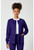 Cherokee Workwear Revolution Women's Snap Front Scrub Jacket - Grape