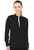 Med Couture Insight Women's Zip Front Warm-Up Scrub Jacket - Black