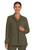 Healing Hands Quest Women's Zip Front Utility Scrub Jacket - Olive