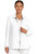 Healing Hands Quest Women's Zip Front Utility Scrub Jacket - White Gardenia
