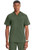 Cherokee Infinity Men's Tuckable V-Neck Scrub Top - Olive