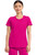 Cherokee Infinity Women's Round Neck Scrub Top and Straight Leg Scrub Pants - Round Neck Scrub Tops - Carmine Pink