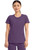 Cherokee Infinity Women's Round Neck Scrub Top and Straight Leg Scrub Pants - Round Neck Scrub Tops - Eggplant