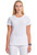 Cherokee Infinity Women's Round Neck Scrub Top and Straight Leg Scrub Pants - Round Neck Scrub Tops - White