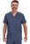 Cherokee Infinity Men's V-Neck Scrub Top and Fly Front Scrub Pants - V-Neck Scrub Tops - Navy
