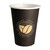 12 Oz Black Coffee Design Hot Paper Cups