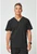 Dickies Forge Men's Scrub Top and Straight Leg Scrub Pants - V-Neck Scrub Tops - Black