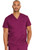 Dickies EDS Signature Men's V-Neck Scrub Top and Zip Fly Pull-On Scrub Pants - V-Neck Scrub Tops - Wine