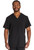 Dickies EDS Essentials Men's V-Neck Scrub Top and Drawstring Scrub Pants - V-Neck Scrub Tops - Black