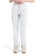 Dickies EDS Signature Women's Petite and Tall Scrub Pants - Petite Tapered Leg Pull-On - 28 Inch Inseam - White