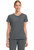 Cherokee Infinity Women's Mock Wrap Scrub Top - Pewter