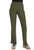 Med Couture Insight Women's Petite and Tall Mid Rise Flare Leg Scrub Pants - Petite - 28 1/2 Inch Inseam - Olive