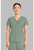 Healing Hands Quest Women's Briana 3 Pocket Y-Neck Scrub Top - Acadia Green
