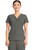 Healing Hands Quest Women's Briana 3 Pocket Y-Neck Scrub Top - Pewter