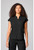 Healing Hands Quest Women's Mandarin Collar Scrub Top - Black