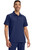 Healing Hands Quest Men's 3 Pocket Polo Collar Scrub Top - Navy