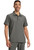 Healing Hands Quest Men's 3 Pocket Polo Collar Scrub Top - Pewter