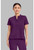 Healing Hands HH Works Women's Macy Mandarin Collar Scrub Top - Eggplant
