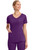 Healing Hands HH Works Women's Madison Mock Wrap Scrub Top - Eggplant