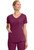 Healing Hands HH Works Women's Madison Mock Wrap Scrub Top - Wine