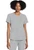 Cherokee Workwear Originals Ultra Women's Shirttail Hem V-Neck Scrub Top - Grey