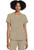 Cherokee Workwear Originals Ultra Women's Shirttail Hem V-Neck Scrub Top - Khaki
