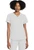 Cherokee Workwear Originals Ultra Women's Shirttail Hem V-Neck Scrub Top - White