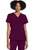 Cherokee Workwear Originals Ultra Women's Shirttail Hem V-Neck Scrub Top - Wine